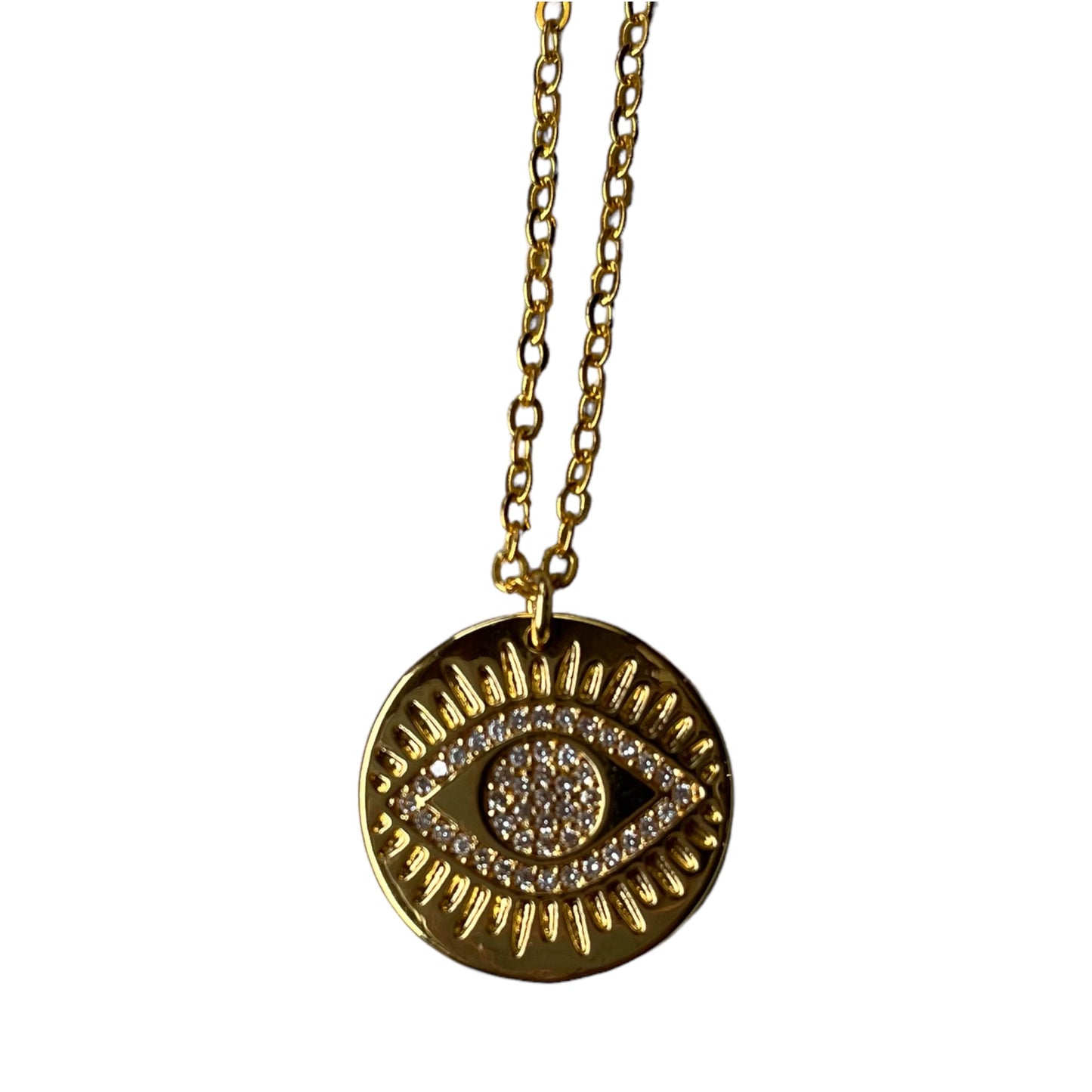 Gold plated, Swarovski crystal necklace