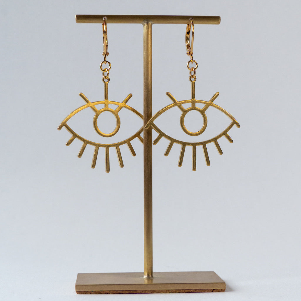 Metal Eye Earring